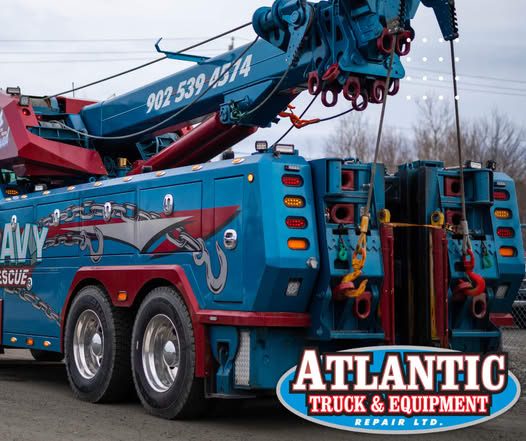 Atlantic Truck 50-ton rotator rear view