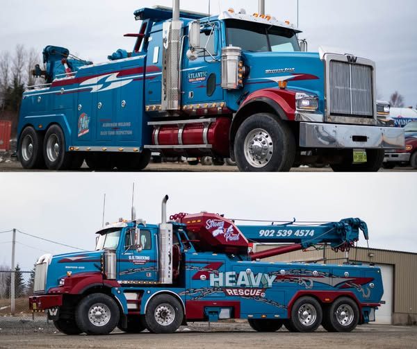 Atlantic Truck two 35-ton wreckers